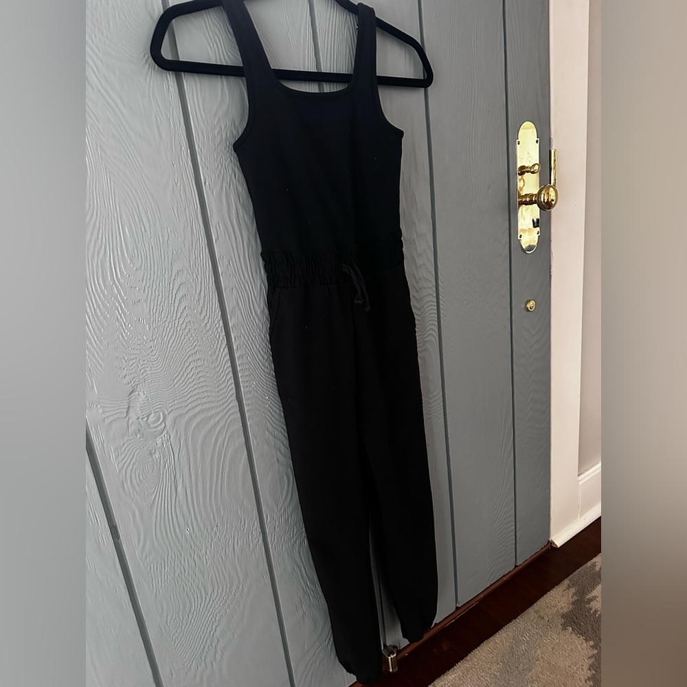 YPB Abercrombie Kids Black Jumpsuit, 7/8 size